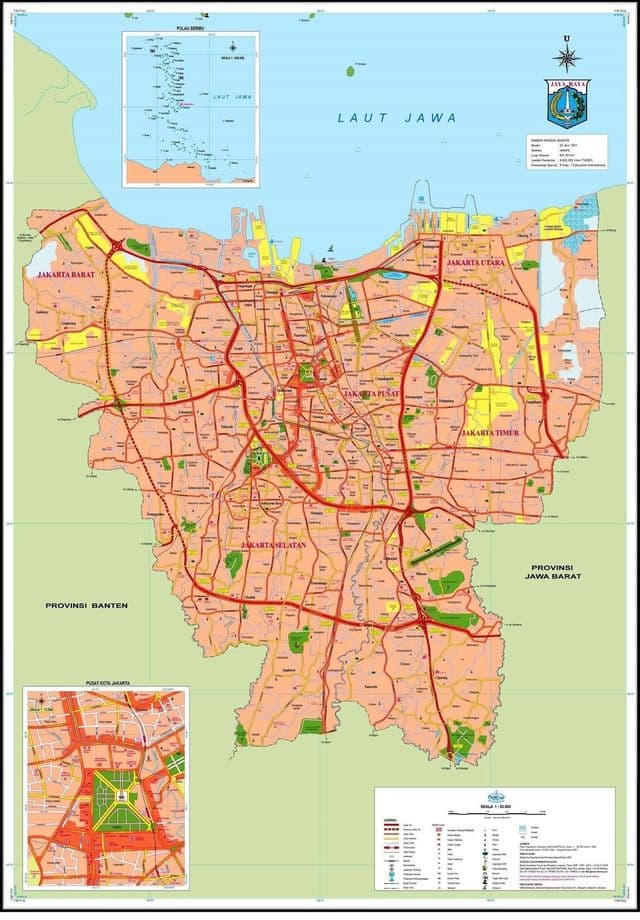 Jakarta city map